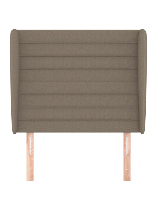 Galvūgalis su auselėmis, taupe, 93x23x118/128cm, audinys