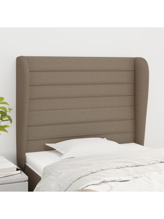 Galvūgalis su auselėmis, taupe, 93x23x118/128cm, audinys