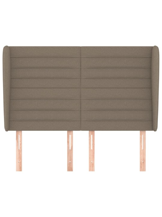 Galvūgalis su auselėmis, taupe, 147x23x118/128cm, audinys