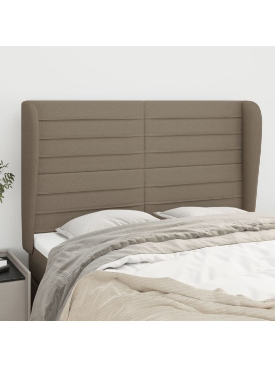 Galvūgalis su auselėmis, taupe, 147x23x118/128cm, audinys