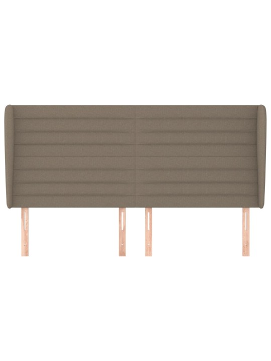 Galvūgalis su auselėmis, taupe, 183x23x118/128cm, audinys