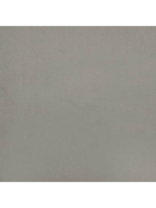 Galvūgalis su auselėmis, pilkas, 103x23x118/128cm, aksomas
