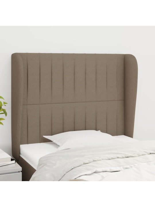 Galvūgalis su auselėmis, taupe, 93x23x118/128cm, audinys