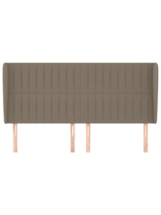 Galvūgalis su auselėmis, taupe, 183x23x118/128cm, audinys
