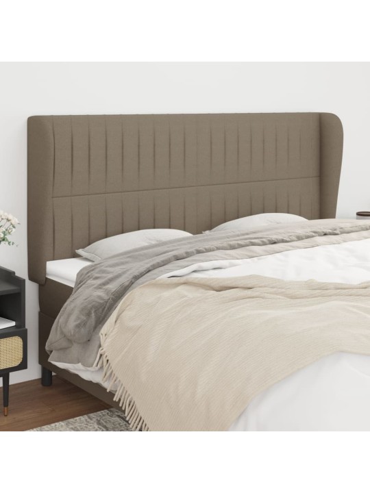 Galvūgalis su auselėmis, taupe, 183x23x118/128cm, audinys