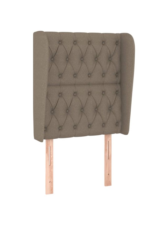 Galvūgalis su auselėmis, taupe, 83x23x118/128cm, audinys