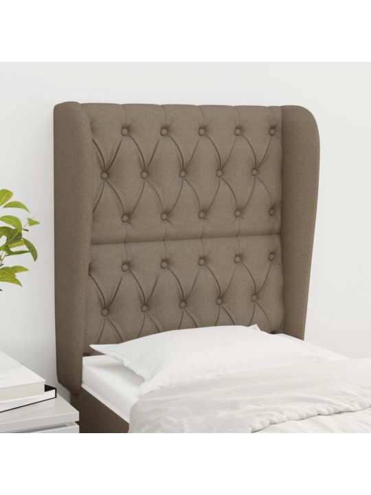 Galvūgalis su auselėmis, taupe, 83x23x118/128cm, audinys