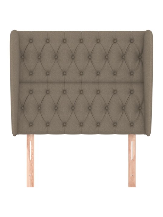 Galvūgalis su auselėmis, taupe, 93x23x118/128cm, audinys