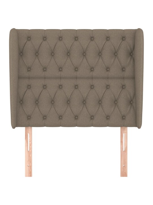 Galvūgalis su auselėmis, taupe, 103x23x118/128cm, audinys