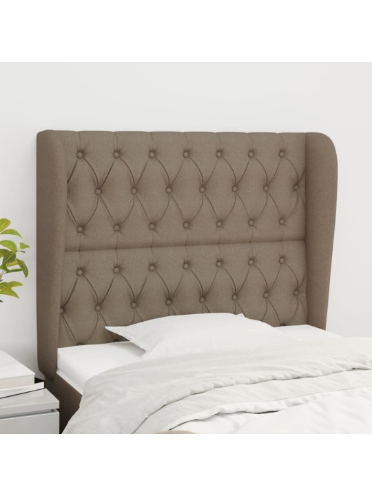 Galvūgalis su auselėmis, taupe, 103x23x118/128cm, audinys
