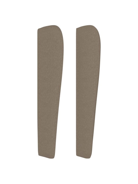 Galvūgalis su auselėmis, taupe, 163x23x118/128cm, audinys