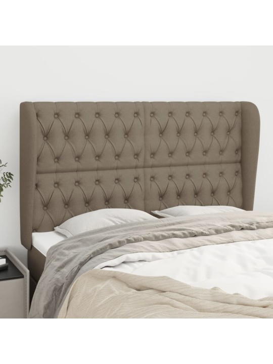 Galvūgalis su auselėmis, taupe, 163x23x118/128cm, audinys