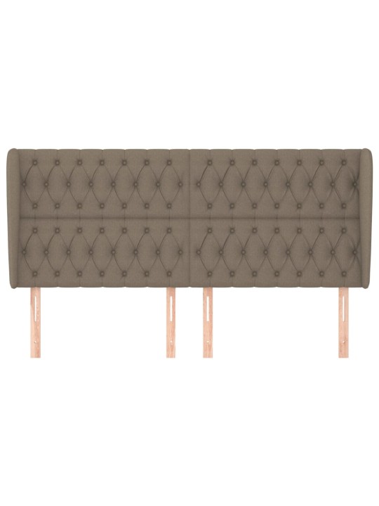 Galvūgalis su auselėmis, taupe, 203x23x118/128cm, audinys