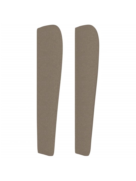 Galvūgalis su auselėmis, taupe, 203x23x118/128cm, audinys
