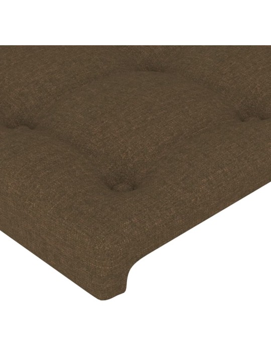 Galvūgalis su auselėmis, rudas, 93x23x118/128cm, audinys