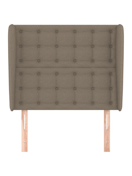 Galvūgalis su auselėmis, taupe, 103x23x118/128cm, audinys