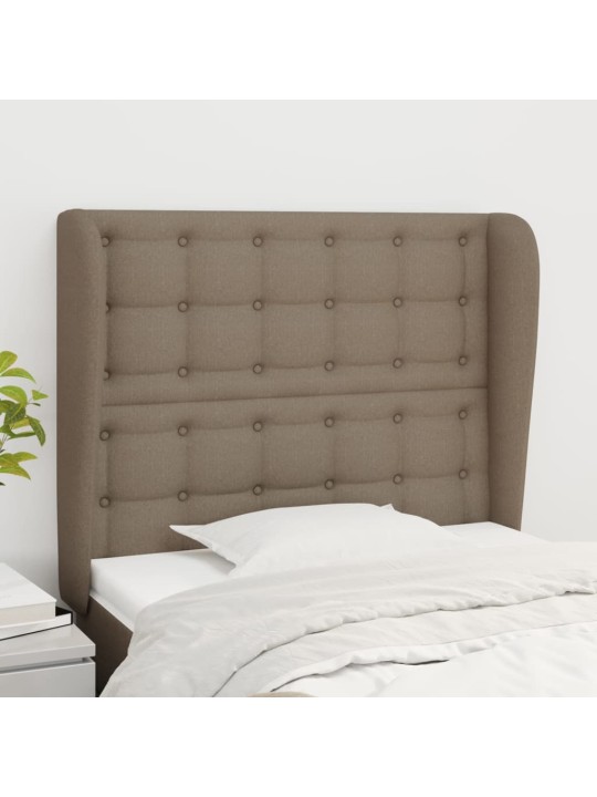 Galvūgalis su auselėmis, taupe, 103x23x118/128cm, audinys