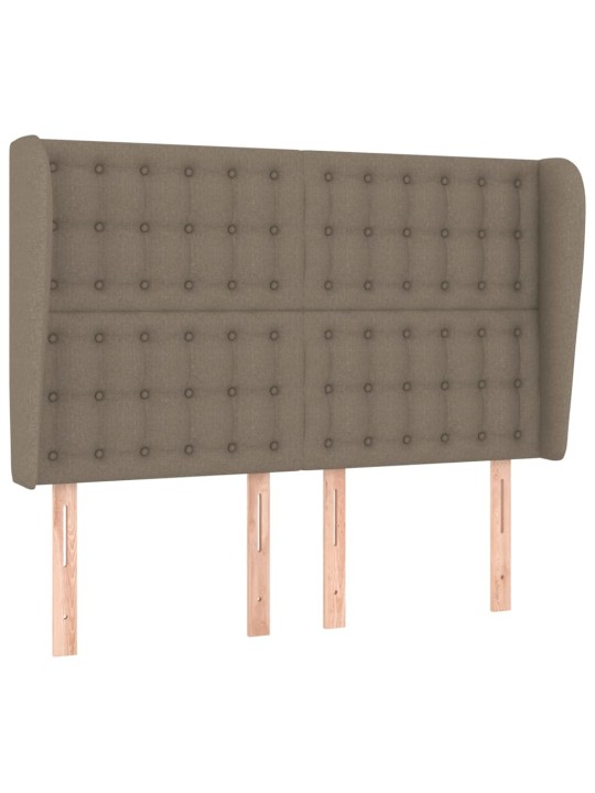 Galvūgalis su auselėmis, taupe, 147x23x118/128cm, audinys