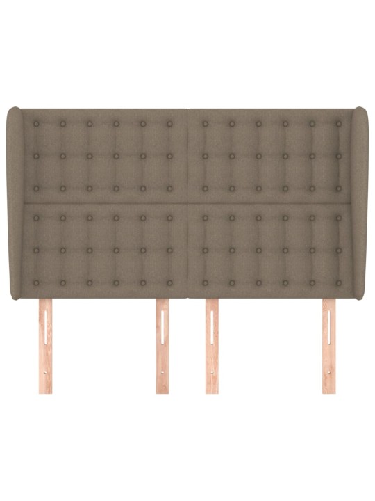 Galvūgalis su auselėmis, taupe, 147x23x118/128cm, audinys