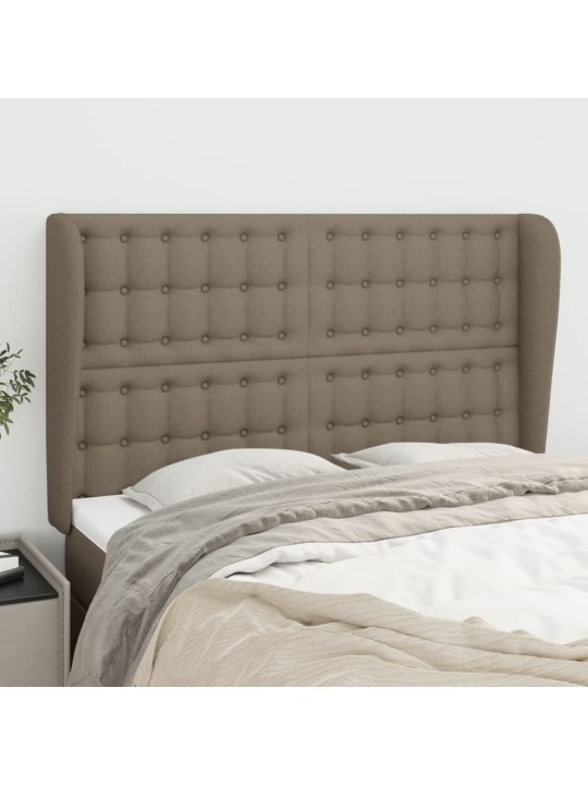 Galvūgalis su auselėmis, taupe, 147x23x118/128cm, audinys