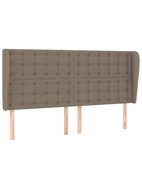 Galvūgalis su auselėmis, taupe, 183x23x118/128cm, audinys