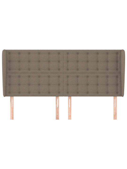 Galvūgalis su auselėmis, taupe, 183x23x118/128cm, audinys