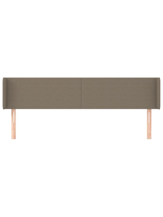Galvūgalis su auselėmis, taupe spalvos,183x16x78/88cm, audinys