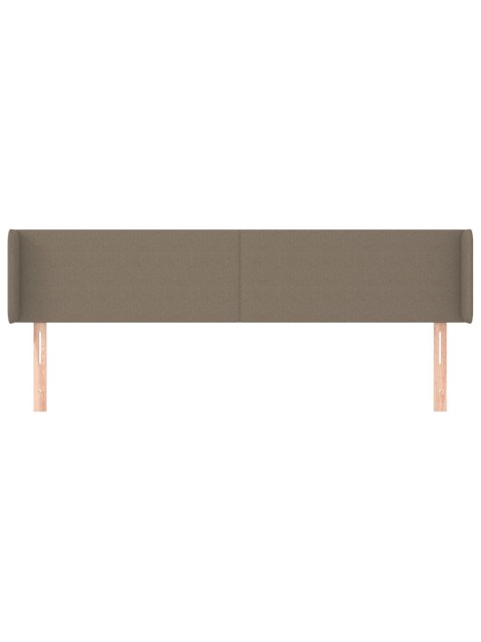 Galvūgalis su auselėmis, taupe spalvos,203x16x78/88cm, audinys