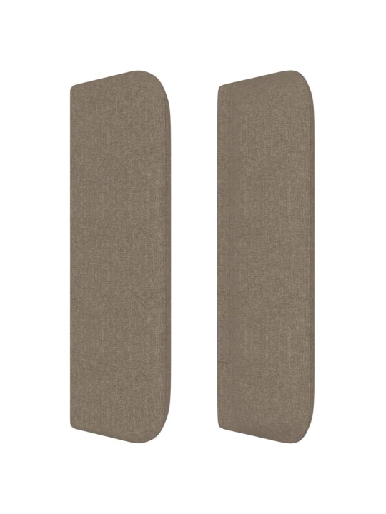 Galvūgalis su auselėmis, taupe spalvos,203x16x78/88cm, audinys