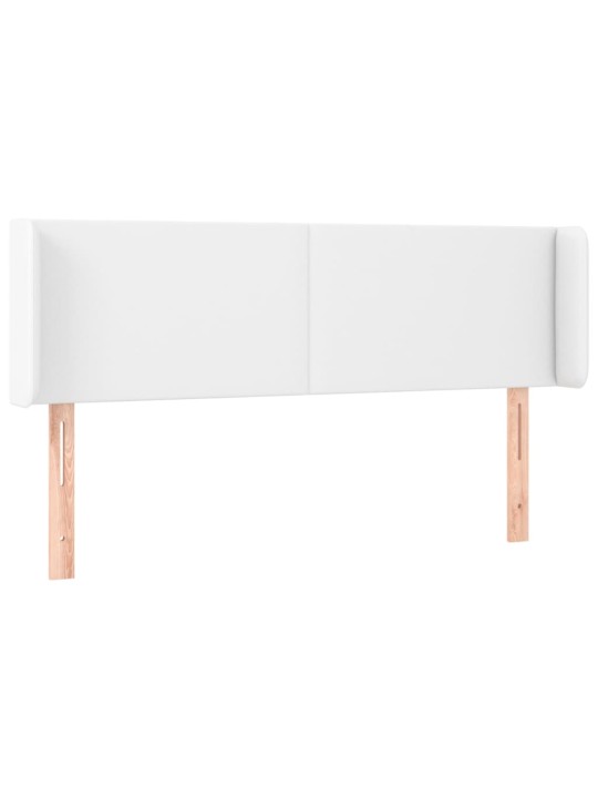 Galvūgalis su auselėmis, baltos,147x16x78/88cm, dirbtinė oda