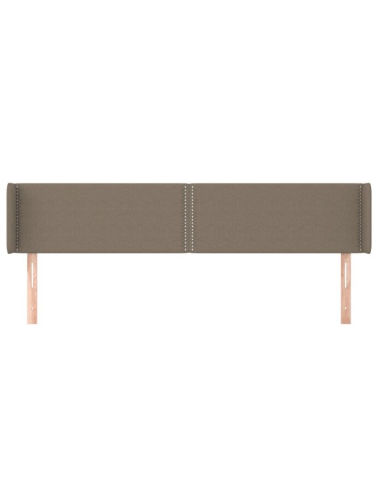 Galvūgalis su auselėmis, taupe spalvos,183x16x78/88cm, audinys