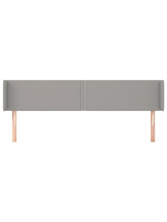 Galvūgalis su auselėmis,šviesiai pilkos,203x16x78/88cm, audinys