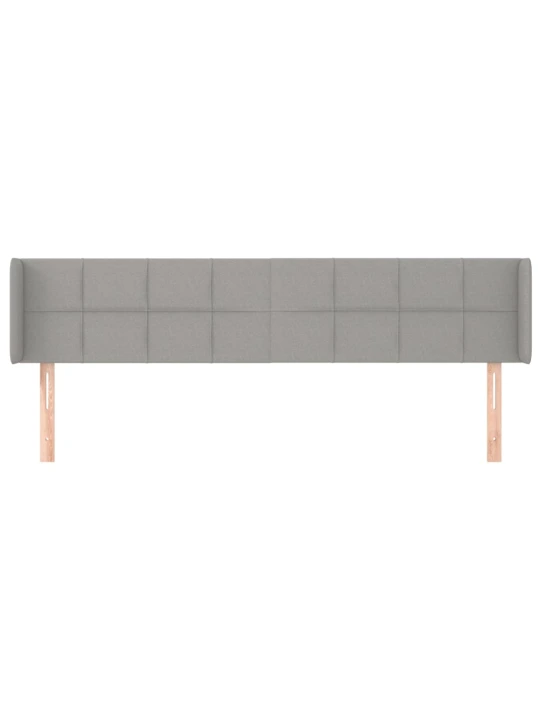 Galvūgalis su auselėmis,šviesiai pilkos,203x16x78/88cm, audinys