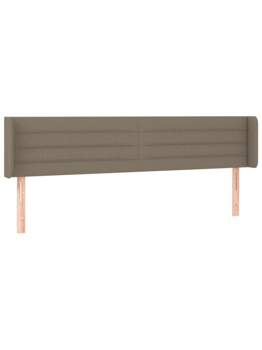 Galvūgalis su auselėmis, taupe spalvos,183x16x78/88cm, audinys