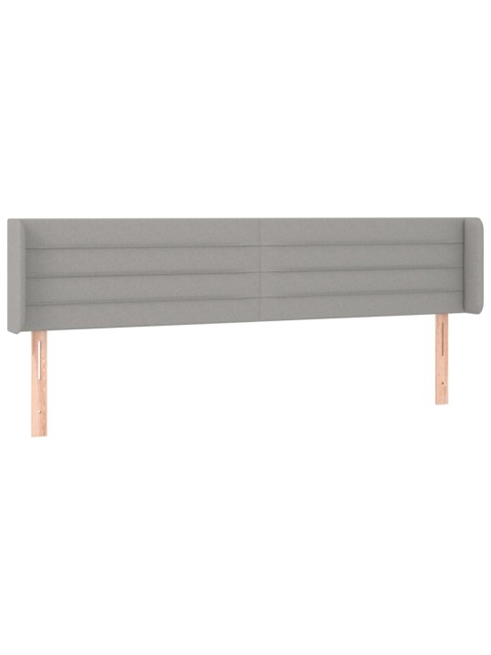 Galvūgalis su auselėmis,šviesiai pilkos,203x16x78/88cm, audinys