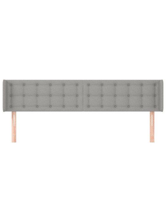Galvūgalis su auselėmis,šviesiai pilkos,203x16x78/88cm, audinys