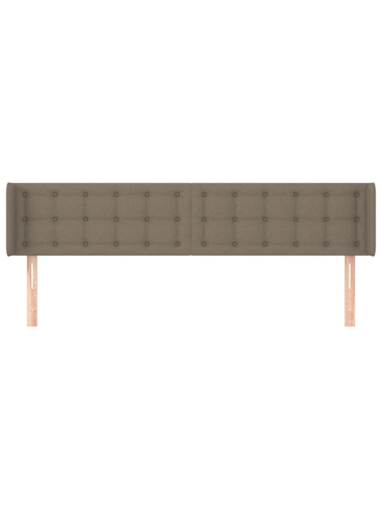 Galvūgalis su auselėmis, taupe spalvos,203x16x78/88cm, audinys