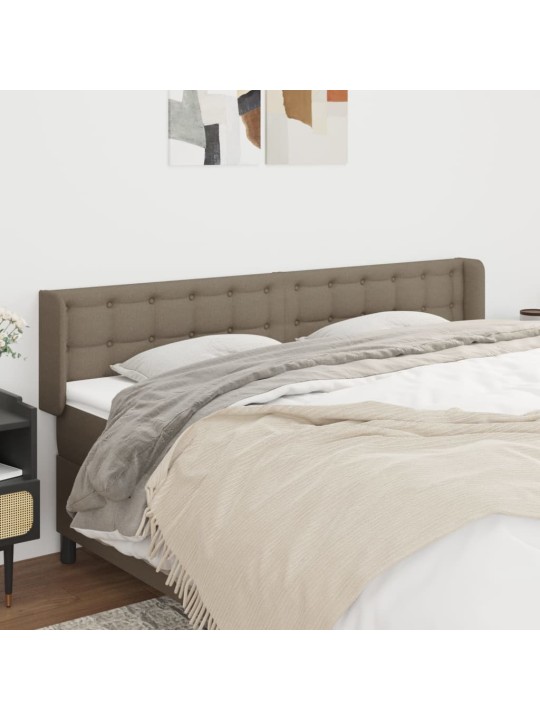 Galvūgalis su auselėmis, taupe spalvos,203x16x78/88cm, audinys
