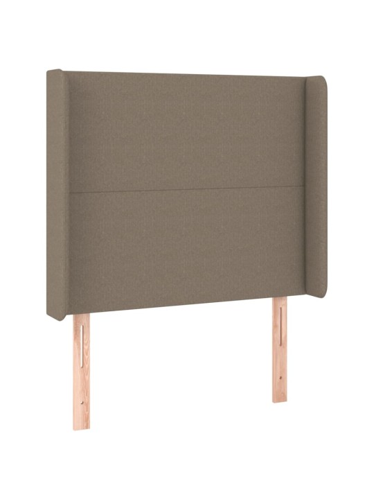 Galvūgalis su auselėmis, taupe, 93x16x118/128cm, audinys