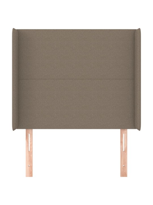 Galvūgalis su auselėmis, taupe, 93x16x118/128cm, audinys
