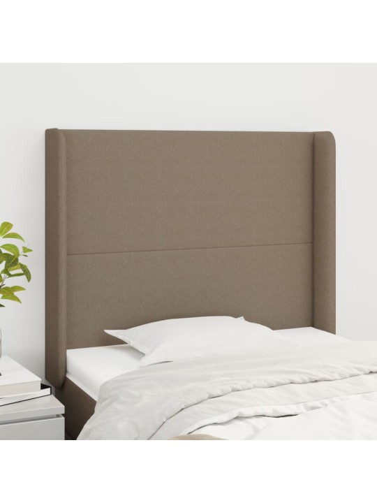 Galvūgalis su auselėmis, taupe, 93x16x118/128cm, audinys