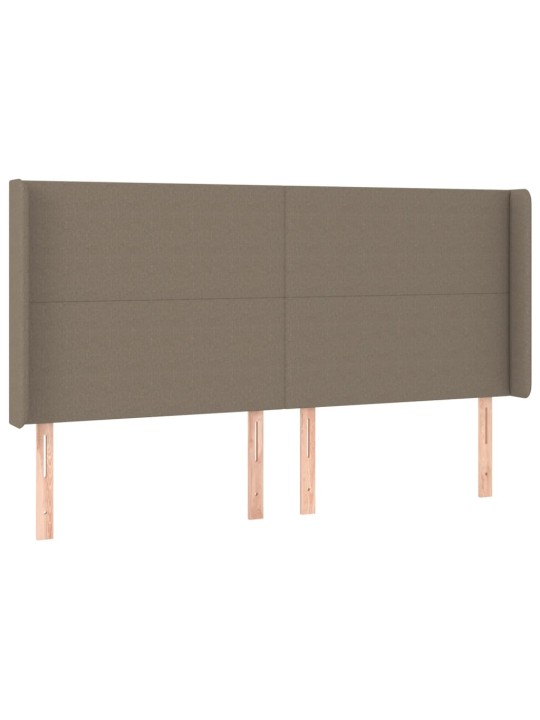 Galvūgalis su auselėmis, taupe, 183x16x118/128cm, audinys