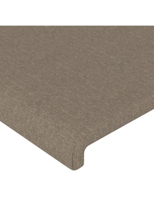 Galvūgalis su auselėmis, taupe, 183x16x118/128cm, audinys