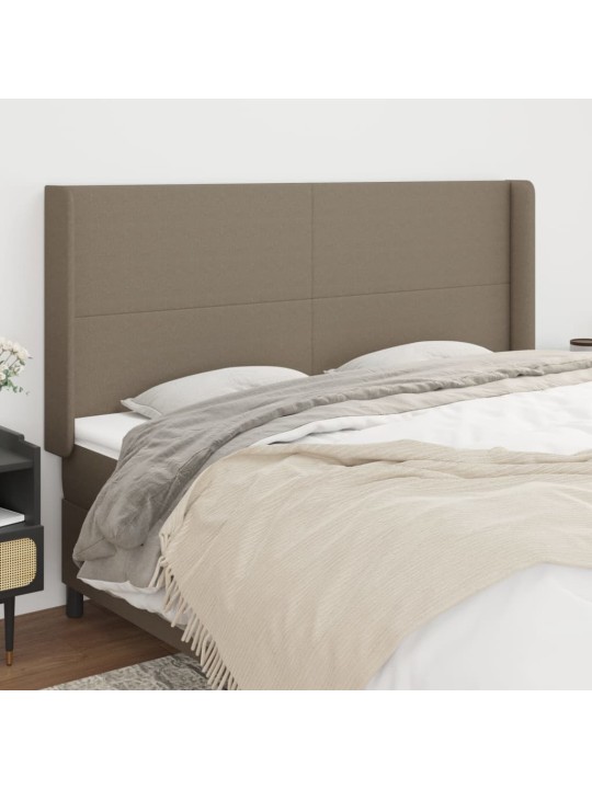 Galvūgalis su auselėmis, taupe, 183x16x118/128cm, audinys