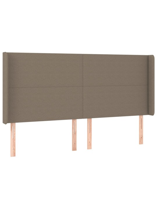 Galvūgalis su auselėmis, taupe, 203x16x118/128cm, audinys