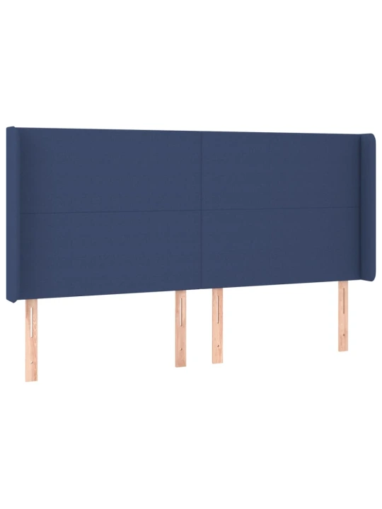 Galvūgalis su auselėmis, mėlynos, 203x16x118/128cm, audinys