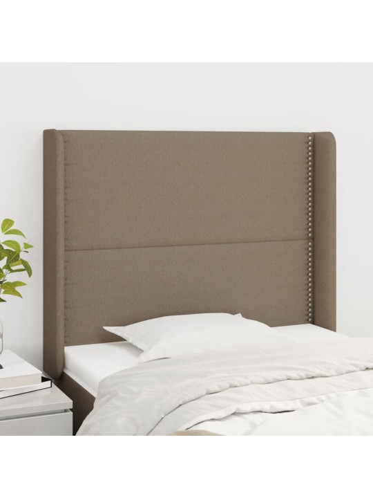 Galvūgalis su auselėmis, taupe, 83x16x118/128cm, audinys