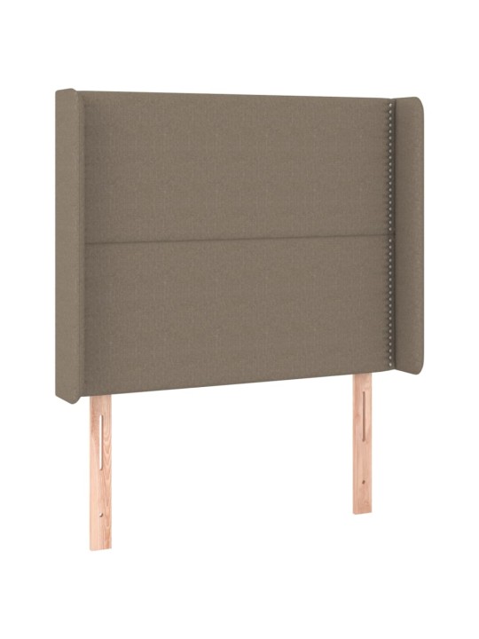 Galvūgalis su auselėmis, taupe, 93x16x118/128cm, audinys