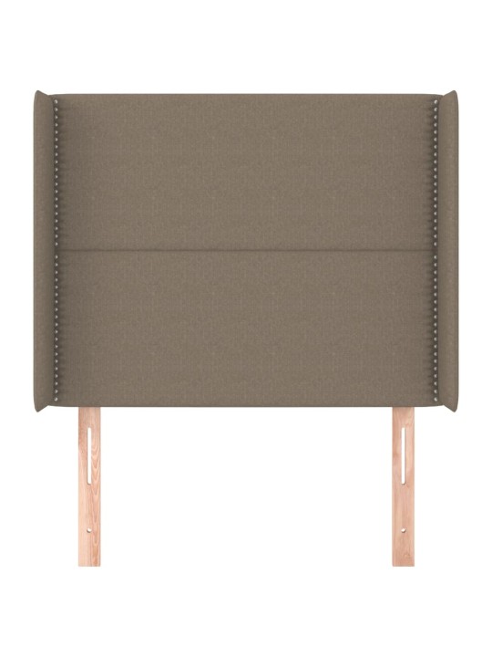 Galvūgalis su auselėmis, taupe, 93x16x118/128cm, audinys