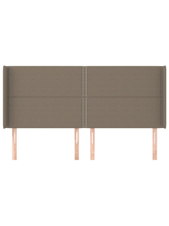Galvūgalis su auselėmis, taupe, 163x16x118/128cm, audinys